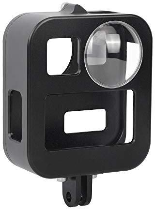 PULUZ Go Pro Max Cover with 2 Lens, Aluminum Alloy Housing Shell CNC Protective Cage for GoPro Max