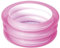 Tradineur - Piscina Hinchable Infantil de 3 Aros - Fabricado en Vinilo Resistente - Incluye válvula de Seguridad, 3 cámaras de Aire - 70 x 30 cm - Color Rosa