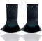 WellingA 2Pcs Tropfschale für Desinfektionsspender, Abtropfschale Desinfektionsmittelspender, Universal-Tropfschale aus weißem ABS-Kunststoff, Wandmontage,Schwarz