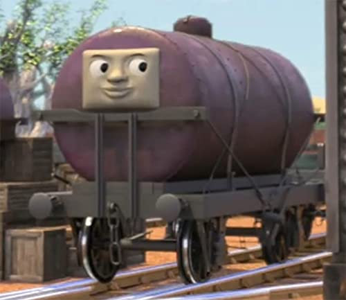 Bachmann Treni - Thomas & Friends Oil Tanker TROUBLESOME Truck #6 - Scala HO, Prototipo Maroon