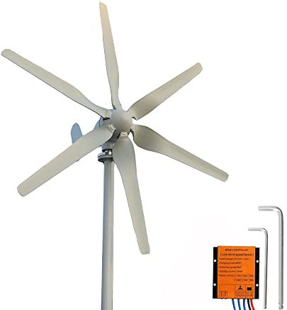 800w Aerogenerador 12V Turbinas De Energía Eólica Generador De Molino De Viento Para Barco Con Controlador Mppt Bajo Ruido Baja Velocidad De Arranque