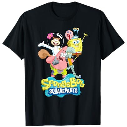 SpongeBob SquarePants Sandy, Patrick, Gary and Squidward T-Shirt