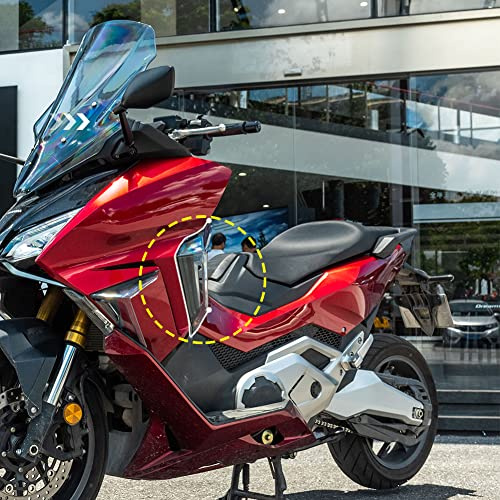 Motorrad Windschild Kompatibel mit Forza 750 Teile 2021 2022 Luftzug Winglets Trimmen Abdeckung (Rauch)