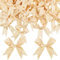COLOFALLA 50 Stück 8.5cm Satinband Schleifen Gold Satinschleifen Klein für Weihnachten Hochzeit Taufe Geschenke Geschenkverpackung Grußkarte DIY Basteln zum Aufnähen