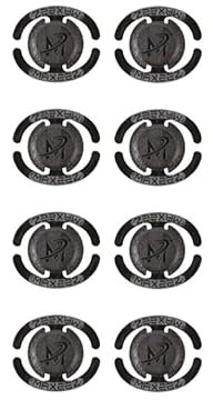 MAXEEZ Maskenhalter Skihelm Fahrradhelm schwarz | genial einfache Montage am Helmriemen | Maskenhalterung Snowboardhelm Schutzhelm