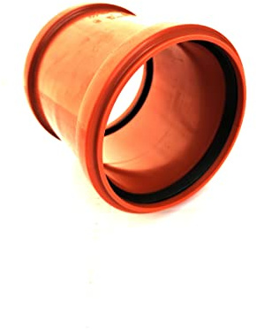 Doppelmuffe DN110 - DN400 Kanalrohr Überschiebmuffe Abwasserrohr KG Rohr Verbindungsmuffe (DN400)