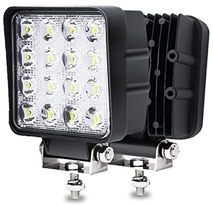 Daromigo Arbeitsscheinwerfer 48W Offroad LED Scheinwerfer 4 Stück Zusatzscheinwerfer 6500K IP67 Beleuchtung eflektor für SUV, PKW, Traktor