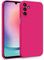 MyGadget Coque pour Samsung Galaxy A24 4G - Case TPU Souple & Soft [ Doublure Microfibre ] - Cover Protection Extra Fine & Légère - Rose Foncé