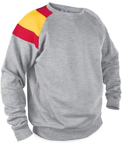 GARGOLA.ES OPERADORES DIGITALES Sudadera con Tejido Extrasuave y Detalle de Bandera España: Polar Soft para Calidez y Comodidad, Ideal para Deporte y Paseos (M, Gris Jaspeado)