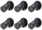 Dimmbare Mini-LED-Spots, 12 V – 1,5 W, 3000 K, warmes Licht, verstellbare Beleuchtung mit Dimmer für Displays, Schwarz, 6 Stück