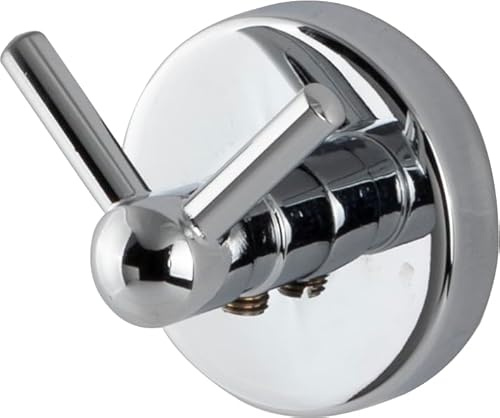 C.P.I. Urban Pro Double Robe Hook, 100% Solid Brass, Chrome Finish, Heavy Duty, Twin Door Hook, Wall Mount, Towel Hanger