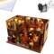 TOPBSFARNY Kit fai da te per casa delle bambole in miniatura, casa delle bambole in legno con mobili e luce LED, puzzle vintage per la costruzione di modelli loft per artigianato decorativo per la