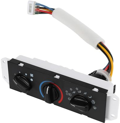 TUCKBOLD Pannello Di Controllo Clima Per Jeep Wrangler TJ 1 Set | Colore Nero, Quantità 1 Set, Materiale Plastica E Metallo, Numero Pin 13, Numero OE 55056558AA, Tipo Controllo Manuale