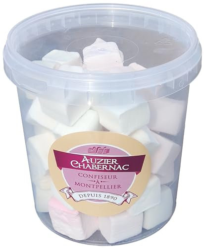 AUZIER CHABERNAC - Confiserie de Tradition - Guimauve conditionnée en pot : (Lot 4 Pots 150g Saveur d’antan : Anis, violette, citron, mandarine, fleur d'oranger.)