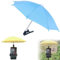 RUIYUE Universal Adjustable Suction Cup Phone Stand Umbrella with UV Protection for Sun, Blue