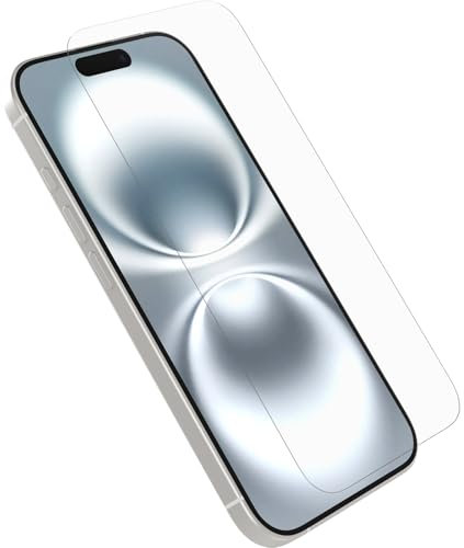 OtterBox Glass Screen Protector for iPhone 16, Tempered Glass, Scratch Protection, Drop Defense for Shatter Protection, Non-Retail Packaging