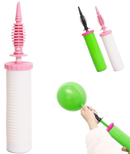 Ballonpumpe Hand Hand Inflator, Luftpumpe Ballons Gebläse Pumpe geeignet für Ballonbogen Kit Party Dekoration Ballons Ballongirlande Folie & Konfetti Ballon, weiß