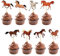 JJUNW Pferd Cupcake Topper, 16 Stück Pferd Cupcake-Topper mit Pferdemotiv, Cake Topper Pferde Deko Geburtstag Pferde Kuchen Deko Pferd Themen Party Deko für Babyparty Kindergeburtstag Party Supplie