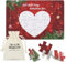 BETESSIN Gutschein Puzzle Weihnachten - Zeit statt Zeug - Gutscheinkarte mit Geschenkbeutel - DIY Gutschein zum selber ausfüllen - Personalisierte Geschenkidee für Weihnachten, Geburtstage uvm.