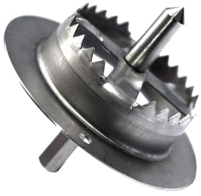 Metall-Fräser für Styropor - Ø65mm - Fräser für Mineralwolle, WDVS Fräse, Rondelle, Dämmstoffdübel - Aus verzinktem Stahl
