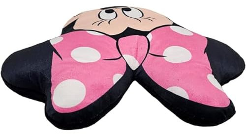 ILS I LOVE SHOPPING Cuscino 3D Shaped Sagomato peluche per Bambini in Poliestere con la Forma sagoma Personaggio (per Topolina Minnie Mouse)