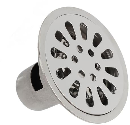 Scarico a Pavimento, Scarico per Doccia con Scarico Tondo, Griglia in Acciaio Inox per Cucina, Bagno, Balcone