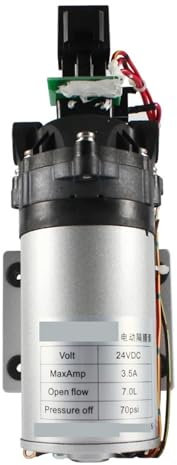 KAKAK RV Water Pump 12V Boat Caravan Camper Self-Priming Galley Electric Water High Pressure Pump 7 L/Min Pressure Switch For RV Modification(24V Pump)