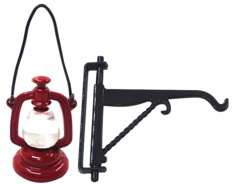 Supvox Miniatur-Kerosinlampe Aus Legierung Puppenhaus-Dekor Und Puppenhaus-Ornament Für Mini-Häuser Bastelarbeiten Mini-Landschaften Und Handgefertigte Kindergärten