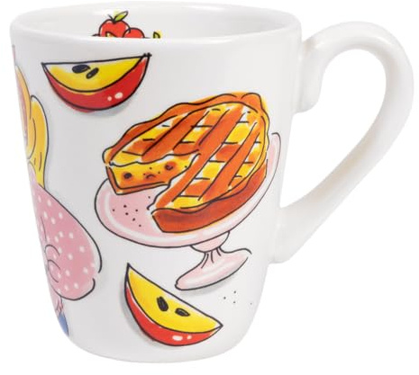 Blond Amsterdam Becher Cozy Days Apfelkuchen, 350ml | Keramik, Cozy Days Kollektion, Für Tee & Chai, Mikrowellengeeignet, Handwäsche empfohlen