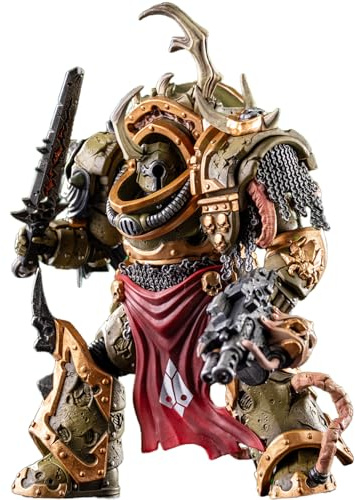TOYVERSE JOYTOY 1/18 Death Guard Blightlord Terminator 3 Combi-Bolter | Mit Combi-bolter, Bubotic Blade und Base, beweglich und detailreich für Vitrine und Sammlung, ab 15 Jahren.