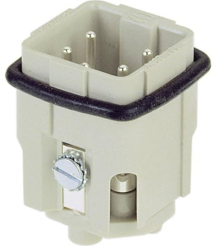 HARTING 09 20 004 2611 Rectangular HAN Insert, Plug, 4WAY Screw