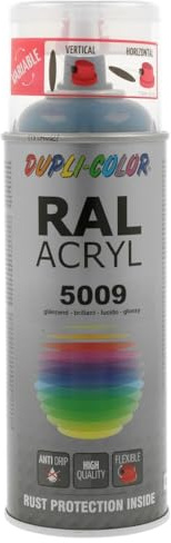 Dupli-Color 366130 RAL-Acryl-Spray RAL9, 400 ml, Azurblau Glanz