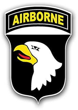 Aufkleber/Sticker Airborne 101 US Luftlandedivision Wappen 10x7cm A741