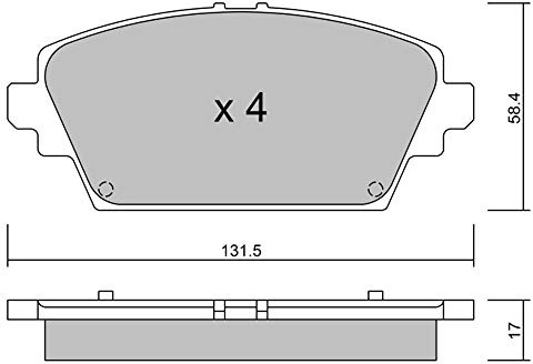 metelligroup 22-0464-0 - Made in Italy - Bremsbeläge