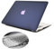 Se7enline Compatible with A1398 Macbook Pro 15 Case 2 in 1 Bundle Accessories Soft-Touch Matte Plastic Hard Cover with Keyboard Cover for Macbook Pro 15 inch Retina Display, Navy Peony/Blue