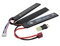 Begadi AMAX LiPo Akku 11,1V 1300mAh 30C Triple Stick mit Dean & Adapter auf Mini TAM -blau-