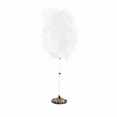 TOPINCN Federkiel, 2 Farben Straußenfeder Hochzeit Federkiel Signieren Kugelschreiber mit Metallhalter Neu(Gold)