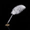 TOPINCN Federkiel, 2 Farben Straußenfeder Hochzeit Federkiel Signieren Kugelschreiber mit Metallhalter Neu(Gold)