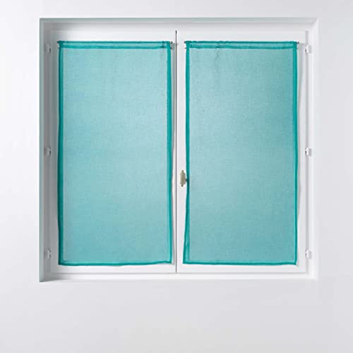 Douceur d'Intérieur, Gardine, 2 x 60 x 160 cm, Sandra Blau, sandfarbenes Voile