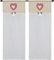 coppia di tendine a vetro da cucina a pannello con passante art MARYLAND tessutto effetto lino seta in poliestere per finestra e porta finestra in salotto cucina bagno mis 60x240cm cuore bordò