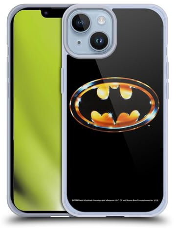 Head Case Designs Offizielle Batman (1989) Logo Wichtige Kunst Soft Gel Handyhülle Hülle kompatibel mit Apple iPhone 14
