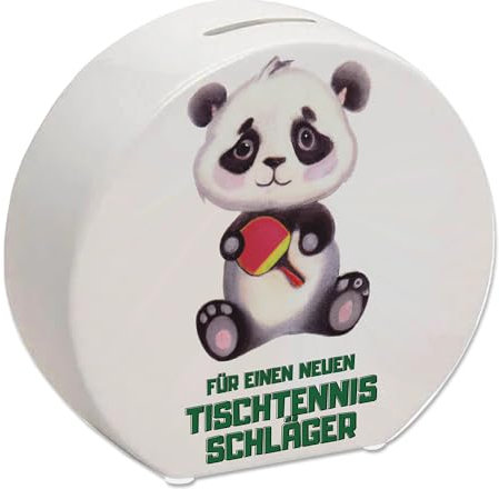 Für einen neuen Tischtennis Schläger Panda Spardose um auf einen Wunsch zu sparen Ausrüstung