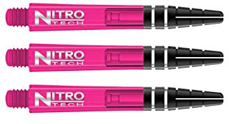RED DRAGON Nitrotech Intermediate Dart-Stiele Rosa - 3 Sets pro Packung (insgesamt 9 Stiele)