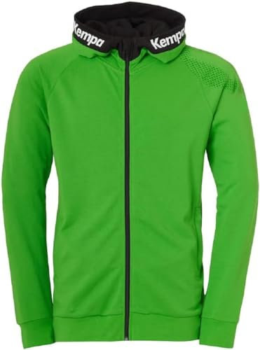 Kempa Core 26 Hood Jacket Herren Jungen Kapuzen-Jacke Trainings-Jacke Sweatshirt Hoody Pullover mit Kapuze Handball Volleyball Indoor Gym Fitness