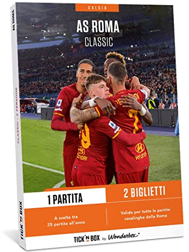 Tick&Box - Cofanetto Regalo - AS Roma Classic - 1 Partita - 2 Biglietti