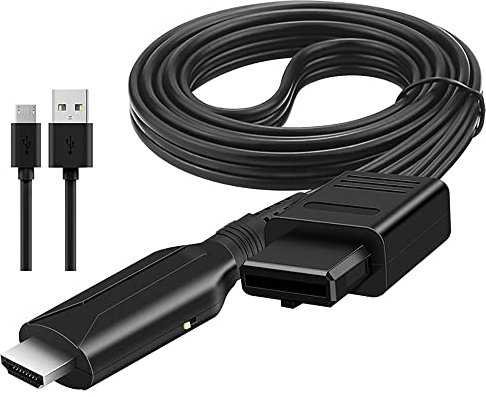 iHaospace N64 auf HDMI Adapter konverter, All-in-One Video Audio Kabel N64 HDMI Adapter Kompatibel mit N64 GCB SNES, Plug and Play