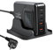 Meaowxva 200W USB C Gan Ladegerät Display, 5 Port Desktop Fast Ladestation PD 100W 65W USB PPS Ladestation, Laptop Stromversorgung für MacBook Pro/Air, iPad, iPhone, Switch, Samsung Galaxy
