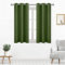 DWCN Verdunkelungsvorhänge für Wohnzimmer, Raumdrakening Vorhänge für Schlafzimmer, solide thermische Privatsphäre, 114,4 cm, Fenstervorhänge, Olivgrün, B 96,5 x L 114,4 cm, 2er-Set