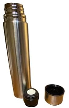 Termo de Acero Inoxidable 1 L, Sistema Antigoteo y Tapa-Vaso, Bebidas Calientes y Frias, perfecto para Excursionistas, 1L