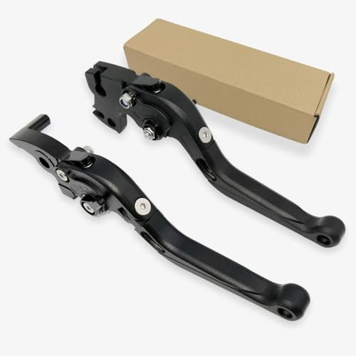 Generic Kompatibel mit KTM Duke 125 200 250 390 RC125 RC200 RC390 Brems- und Kupplungshebel, CNC-Aluminium, ausziehbar, verstellbare Hebel, Zubehör (schwarz und schwarz)